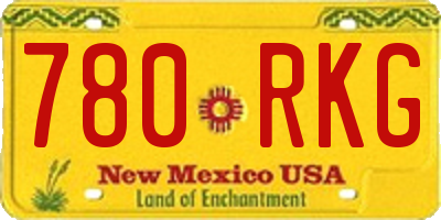 NM license plate 780RKG