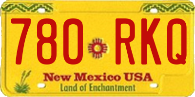 NM license plate 780RKQ
