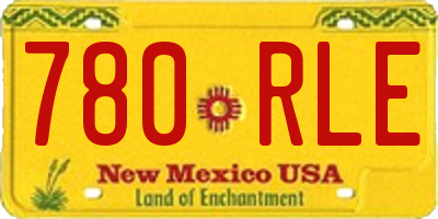 NM license plate 780RLE