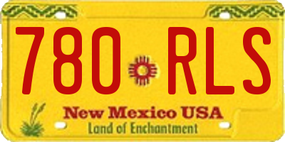 NM license plate 780RLS