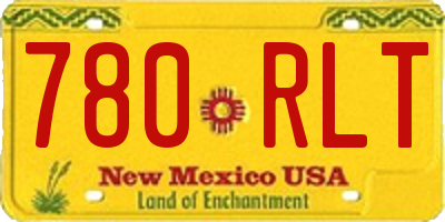 NM license plate 780RLT