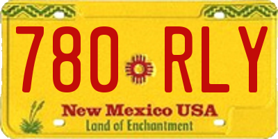 NM license plate 780RLY