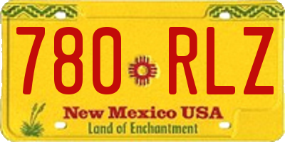 NM license plate 780RLZ