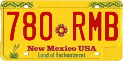 NM license plate 780RMB