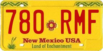 NM license plate 780RMF