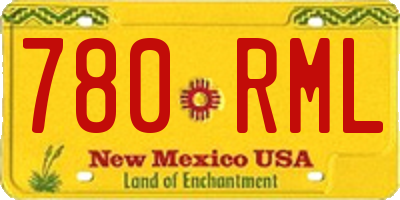 NM license plate 780RML