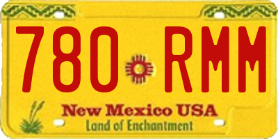 NM license plate 780RMM