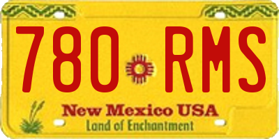 NM license plate 780RMS