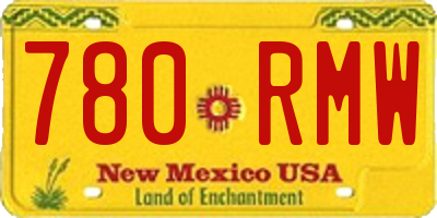 NM license plate 780RMW