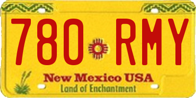 NM license plate 780RMY