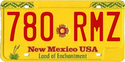 NM license plate 780RMZ