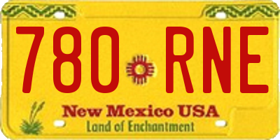 NM license plate 780RNE