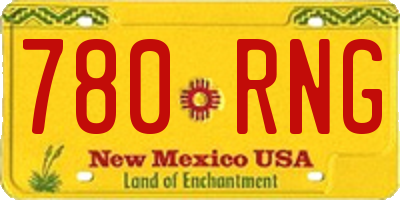 NM license plate 780RNG