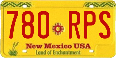 NM license plate 780RPS
