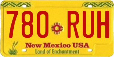NM license plate 780RUH