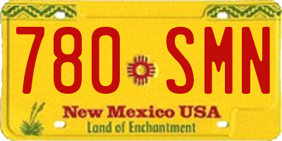 NM license plate 780SMN