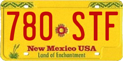 NM license plate 780STF