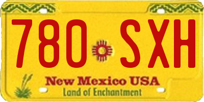 NM license plate 780SXH