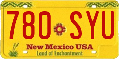 NM license plate 780SYU