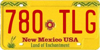NM license plate 780TLG