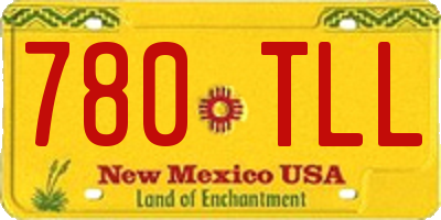 NM license plate 780TLL