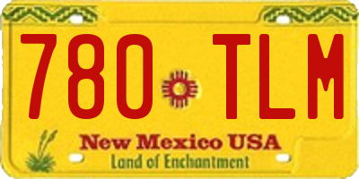 NM license plate 780TLM