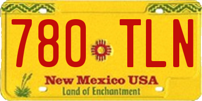 NM license plate 780TLN