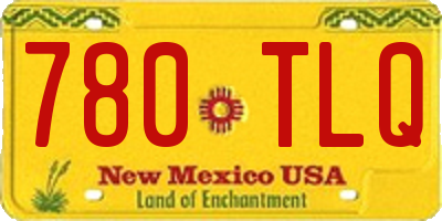 NM license plate 780TLQ
