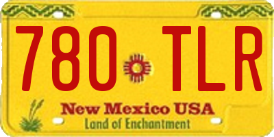 NM license plate 780TLR