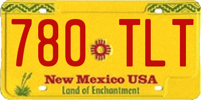 NM license plate 780TLT