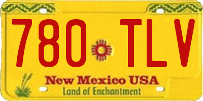 NM license plate 780TLV