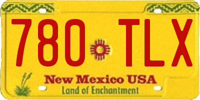 NM license plate 780TLX