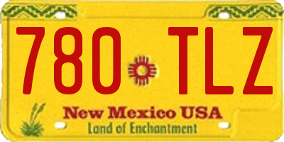 NM license plate 780TLZ