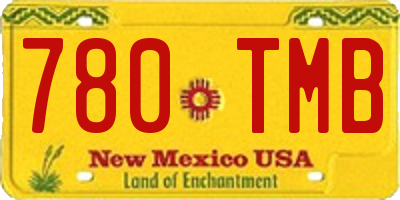 NM license plate 780TMB