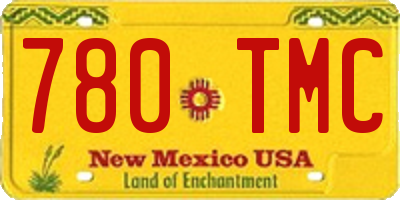 NM license plate 780TMC