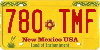 NM license plate 780TMF