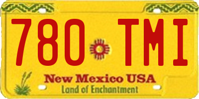 NM license plate 780TMI
