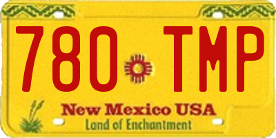NM license plate 780TMP
