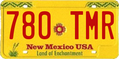 NM license plate 780TMR