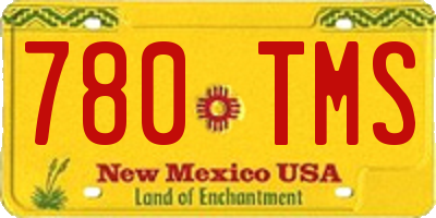 NM license plate 780TMS