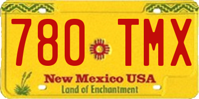 NM license plate 780TMX