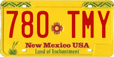 NM license plate 780TMY