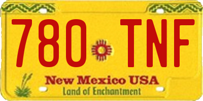 NM license plate 780TNF