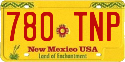 NM license plate 780TNP