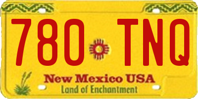 NM license plate 780TNQ