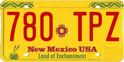 NM license plate 780TPZ