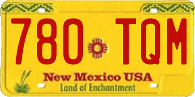 NM license plate 780TQM