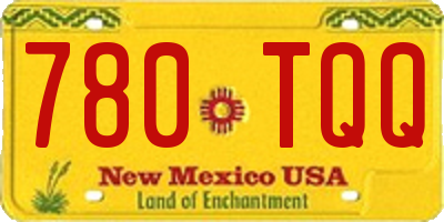 NM license plate 780TQQ