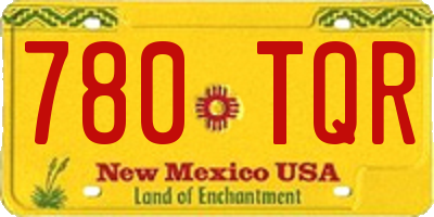 NM license plate 780TQR