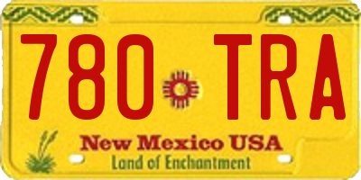 NM license plate 780TRA